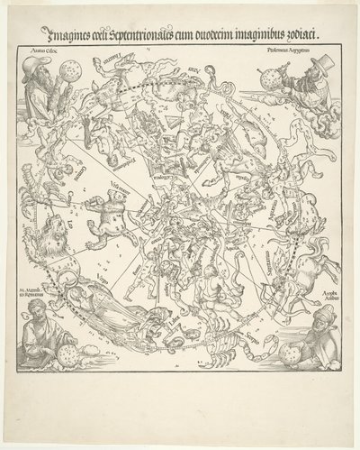 Celestial Map of the Northern Sky (Imagines coeli septentrionalis) by Albrecht Dürer