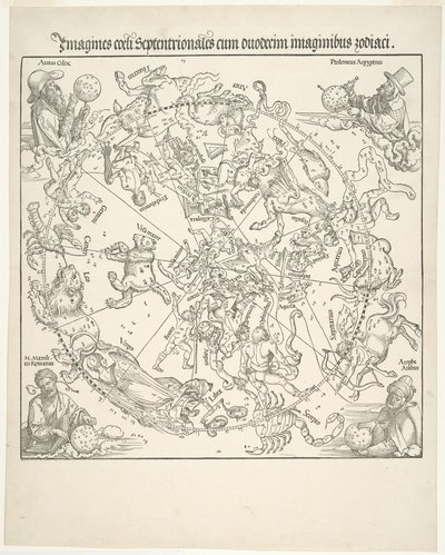 Celestial Map of the Northern Sky (Imagines coeli septentrionalis) by Albrecht Dürer