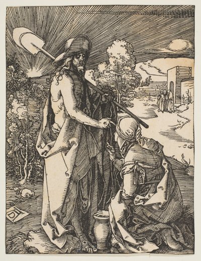 Christ Appearing to Mary Magdalen, from The Small Passion by Albrecht Dürer