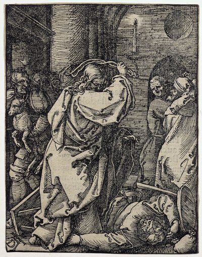 Christ Driving the Moneychangers from the Temple, No. 7 from the Series “The Small Passion” by Albrecht Dürer