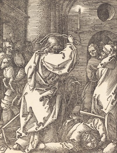 Christ Expelling the Moneylenders from the Temple, Probably c. 1509-1510 by Albrecht Dürer