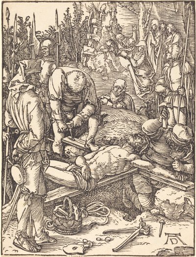Christ Nailed to the Cross by Albrecht Dürer