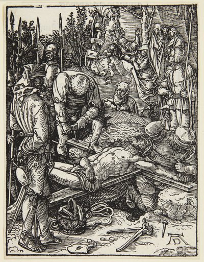 Christ Nailed to the Cross by Albrecht Dürer
