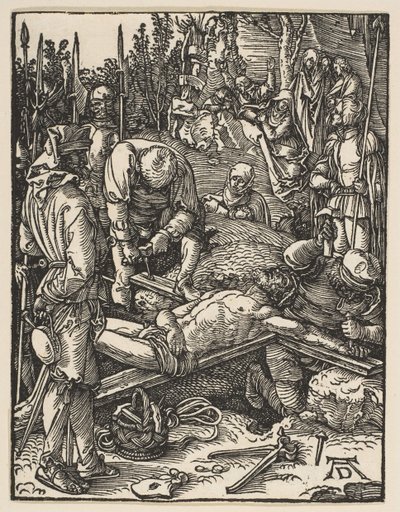 Christ Nailed to the Cross, from The Small Passion by Albrecht Dürer