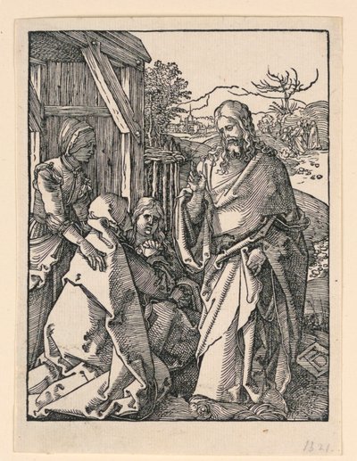 Christ Taking Leave of His Mother, from The Little Passion Series by Albrecht Dürer