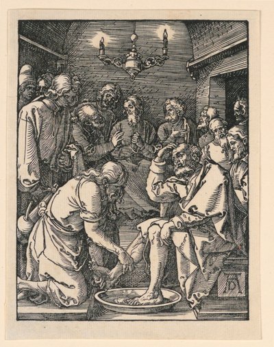 Christ Washing the Feet, from The Little Passion Series by Albrecht Dürer