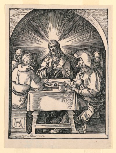 Christ at Emmaus, from The Little Passion Series by Albrecht Dürer