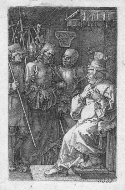 Christ before Caiaphas by Albrecht Dürer