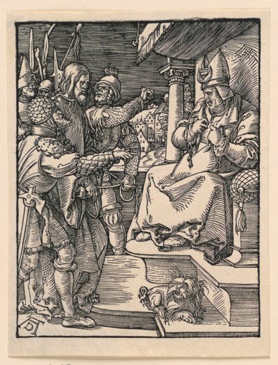 Christ Before Caiaphas, from The Little Passion Series by Albrecht Dürer