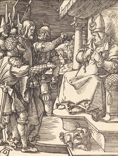 Christ before Caiaphas by Albrecht Dürer