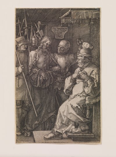 Christ before Caiphas, from the series “The Engraved Passion” by Albrecht Dürer