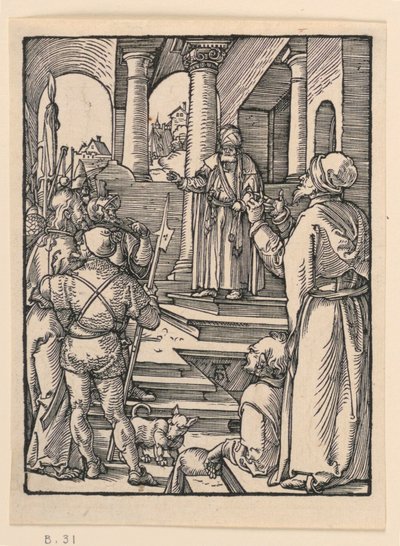 Christ before Pilate, from The Little Passion Series by Albrecht Dürer