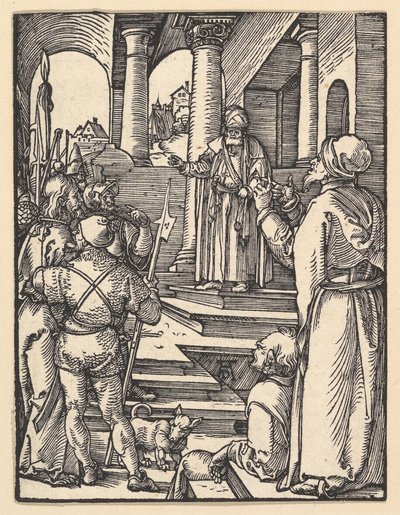 Christ before Pilate, from "The Small Passion" by Albrecht Dürer