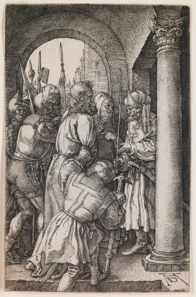 Christ before Pilate (The Engraved Passion) by Albrecht Dürer