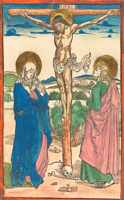 Christ on the Cross Between the Virgin and Saint John by Albrecht Dürer