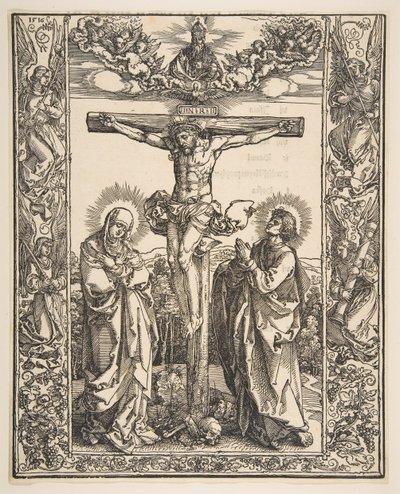 Christ on the Cross Between the Virgin and Saint John by Albrecht Dürer