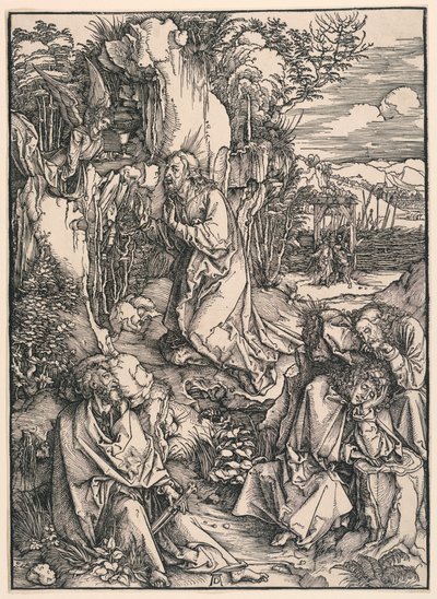 Christ on the Mount of Olives (Agony in the Garden), from the Great Passion by Albrecht Dürer