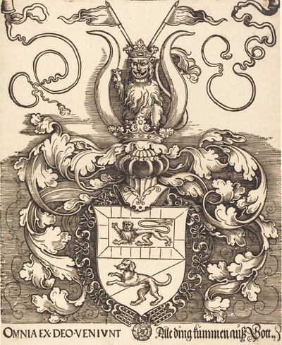 Coat of Arms of Lorenz Staiber by Albrecht Dürer