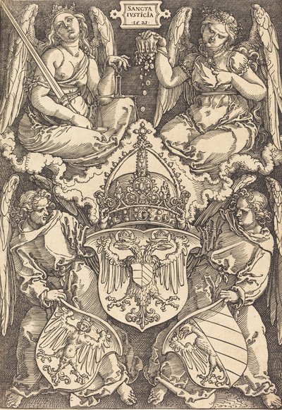 Coat of Arms of the German Empire and Nuremberg City by Albrecht Dürer