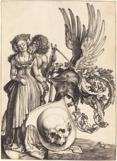 Coat of Arms with a Skull by Albrecht Dürer