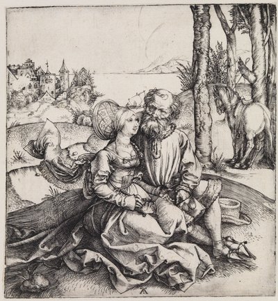 The Unequal Couple (The Marriage Proposal) by Albrecht Dürer