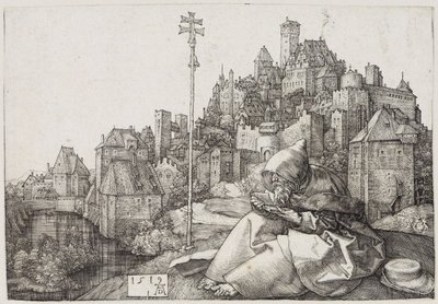 Saint Anthony Before the City by Albrecht Dürer