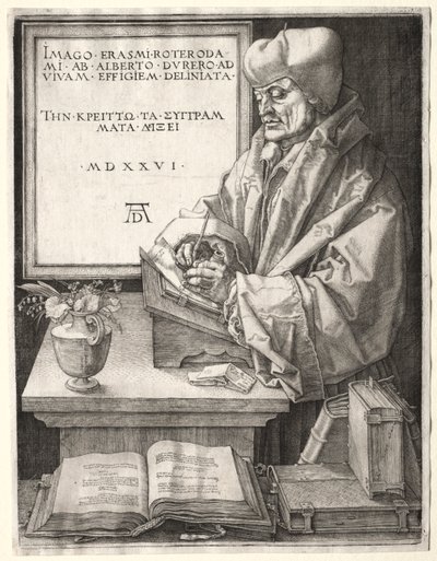Desiderius Erasmus of Rotterdam by Albrecht Dürer