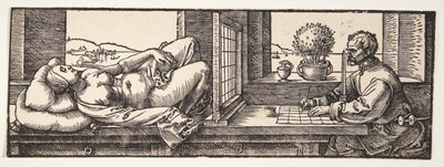 Draftsman drawing a nude by Albrecht Dürer