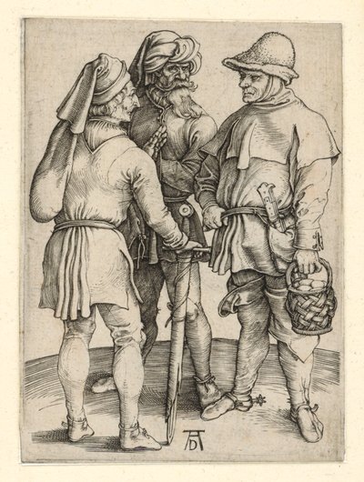 Three Farmers in Conversation by Albrecht Dürer