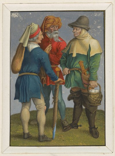 Three Peasants in Conversation by Albrecht Dürer