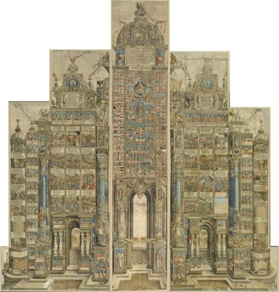 Triumphal Arch for Emperor Maximilian I. Overall View by Albrecht Dürer