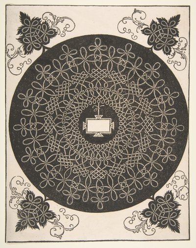 Embroidery Pattern with an Oblong Panel in its Center, before 1521 by Albrecht Dürer