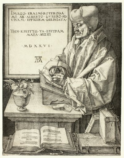 Erasmus of Rotterdam by Albrecht Dürer