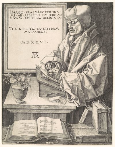 Erasmus of Rotterdam by Albrecht Dürer