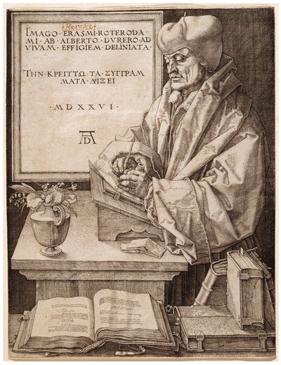 Erasmus of Rotterdam by Albrecht Dürer