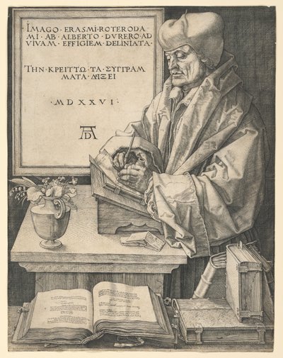 Erasmus of Rotterdam by Albrecht Dürer