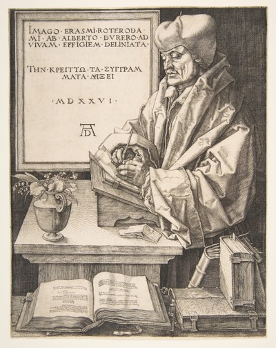 Erasmus of Rotterdam by Albrecht Dürer