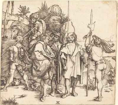 Five Soldiers and a Turk on Horseback by Albrecht Dürer