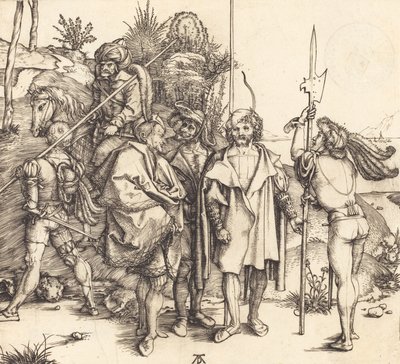 Five Soldiers and a Turk on Horseback by Albrecht Dürer