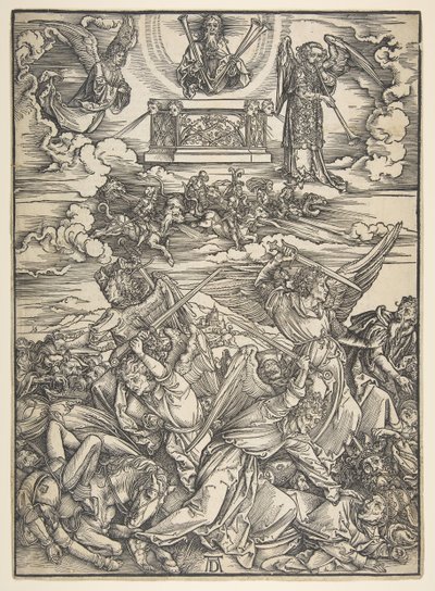 Four Avenging Angels, from the Apocalypse Series by Albrecht Dürer