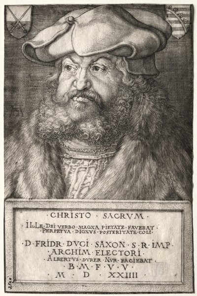 Frederick the Wise, Elector of Saxony, 1524 by Albrecht Dürer