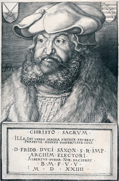 Frederick the Wise, Elector of Saxony by Albrecht Dürer