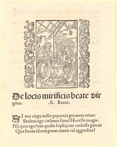 Nativity of Christ by Albrecht Dürer