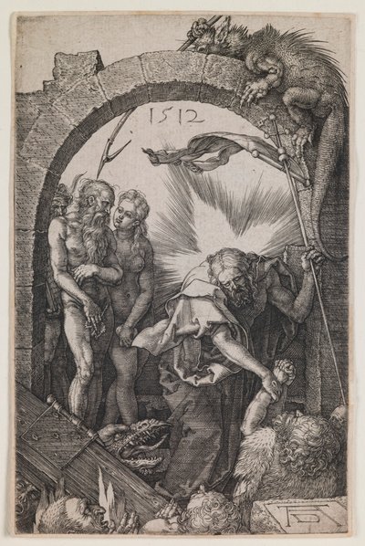 Harrowing of Hell, from the series “The Engraved Passion” by Albrecht Dürer