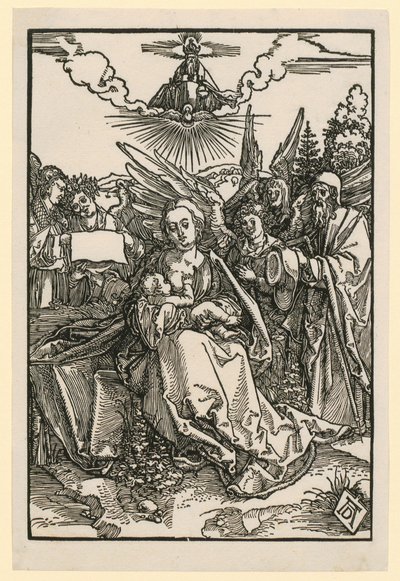 Holy Family with Five Angels by Albrecht Dürer