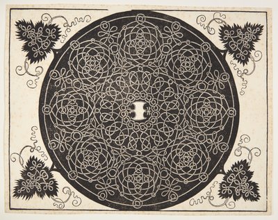 Interlaced Cord Pattern with Scalloped Shield by Albrecht Dürer