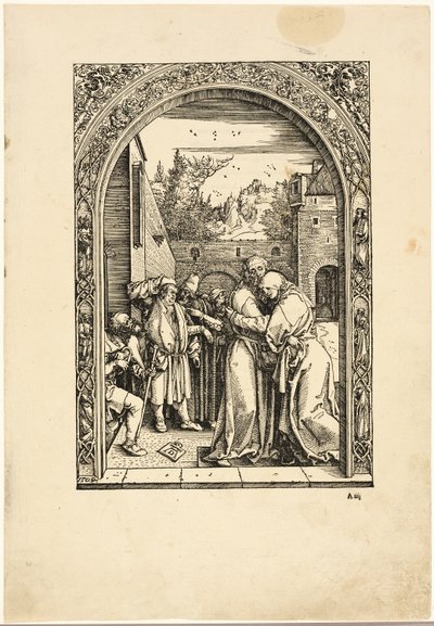 Joachim and St. Anne Meet at the Golden Gate, from The Life of the Virgin by Albrecht Dürer