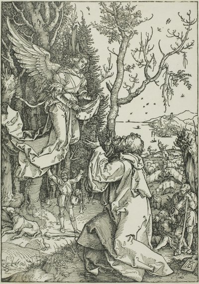 Joachim and the Angel, from The Life of the Virgin by Albrecht Dürer
