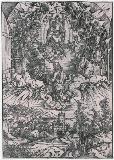 John Before God the Father and the Elders, II. Figure, Sheet 4 from the Series "The Apocalypse" by Albrecht Dürer