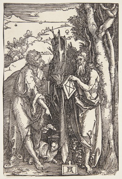 John the Baptist and St. Onuphrius in the Wilderness by Albrecht Dürer